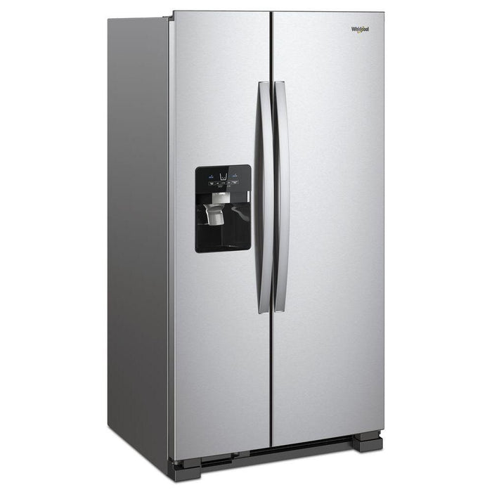 25 CuFt SxS Refrigerator Finger Print Resistant Stainless Steel - WHIRLPOOL (WRS325SDHZ)